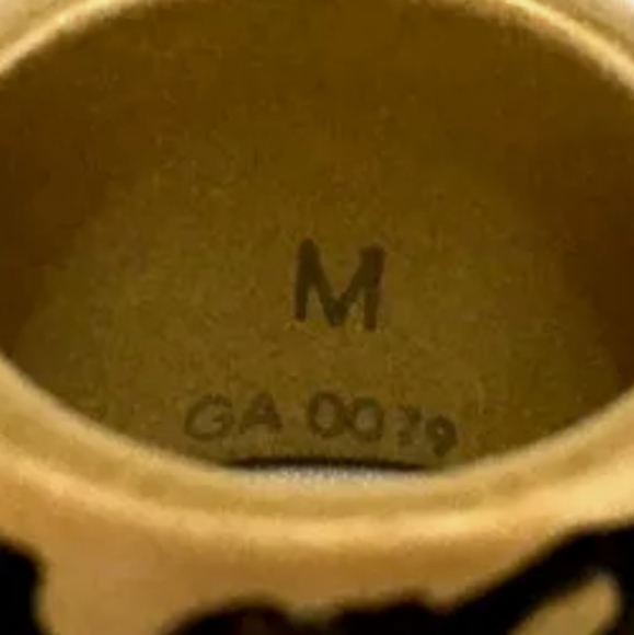 LOUIS VUITTON LEO MONOGRAM WOOD BERG RING A1161 - Picture 10 of 13